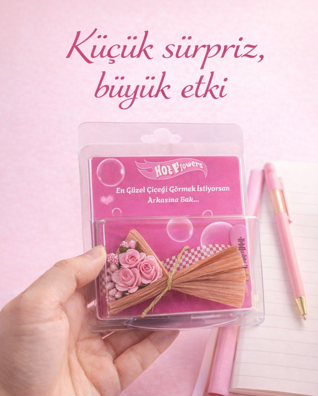 Aynalı Romantik Mini Buket
