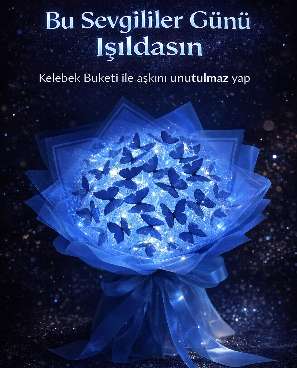 Işıltılı Kelebek Buketi