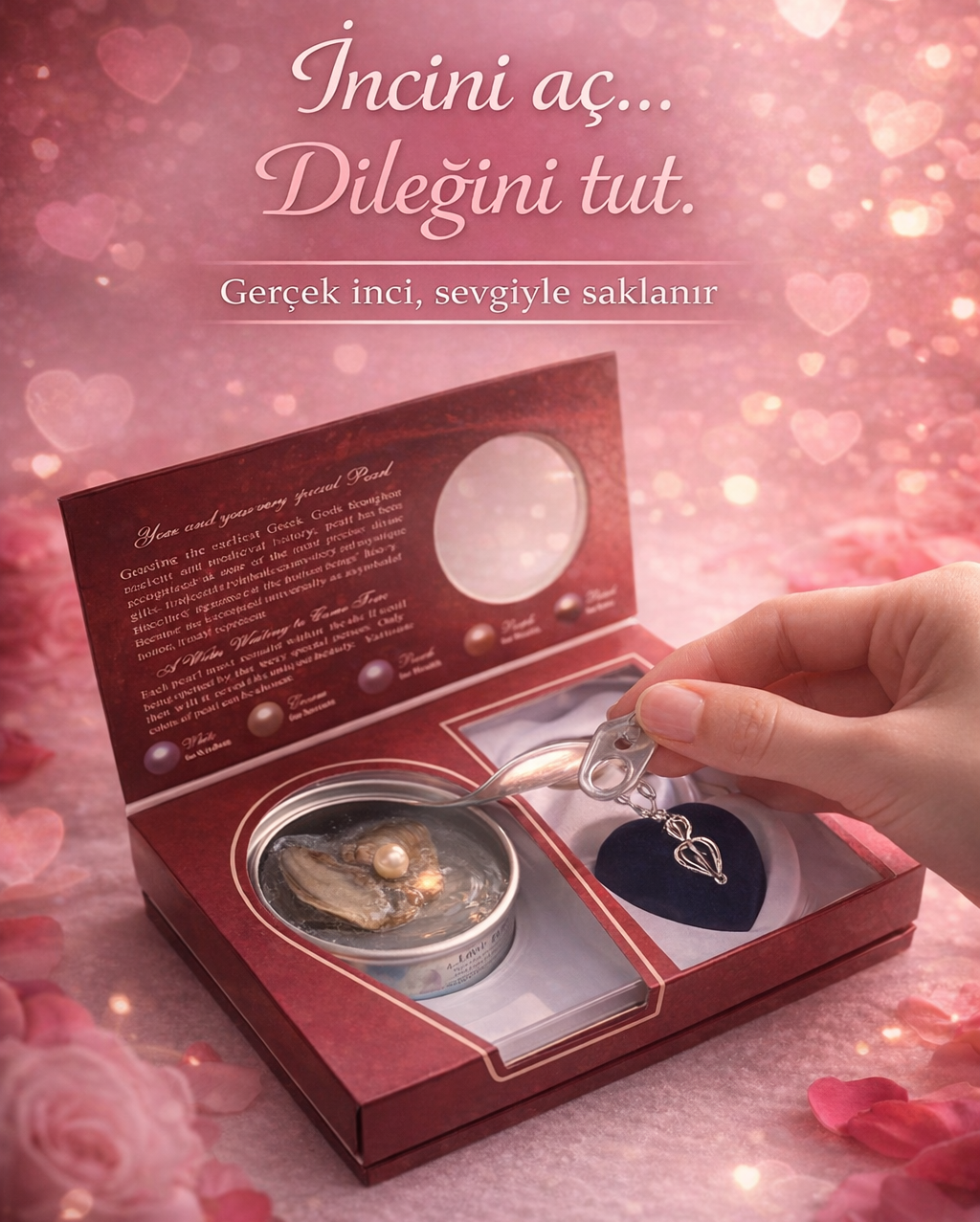 Dilek İncisi Gerçek İnci Kolye Seti